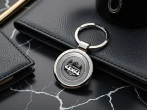 Photo Keychain Picture Domed Alloy Build